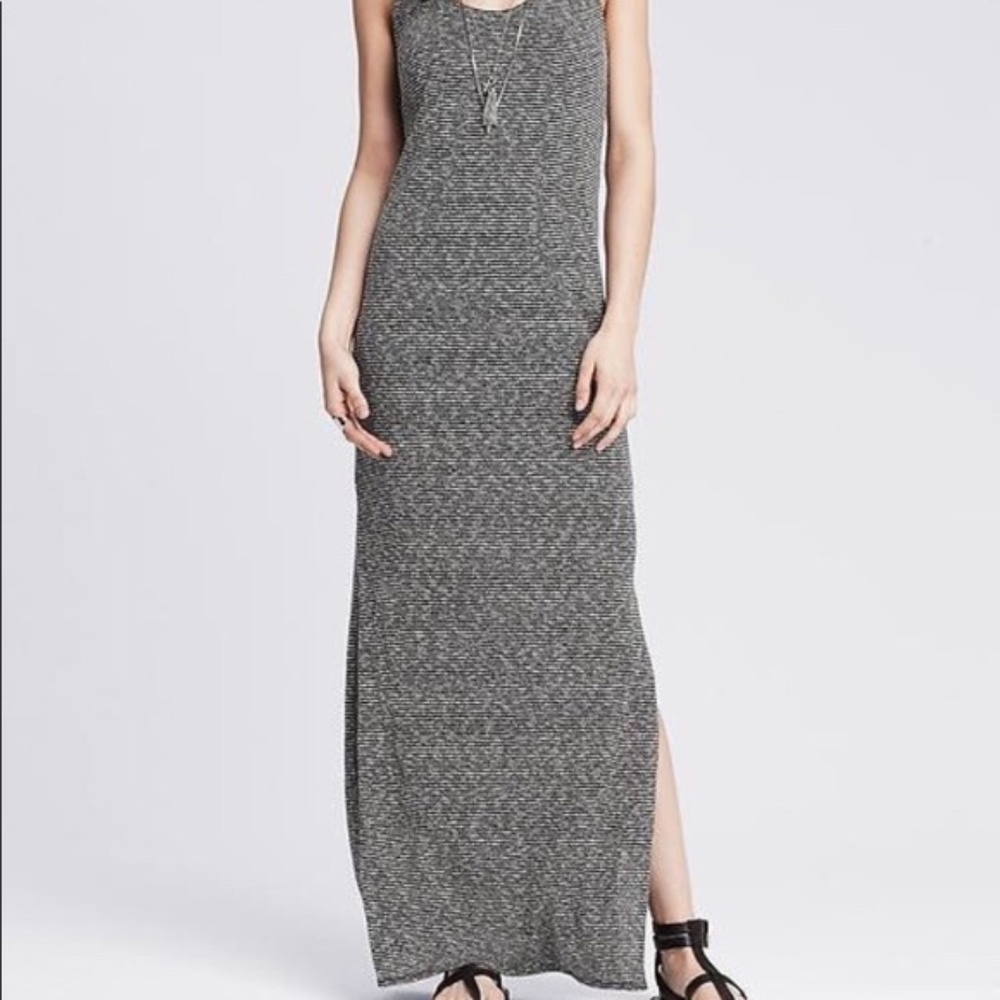Banana Republic Racerback Striped Maxi Dress